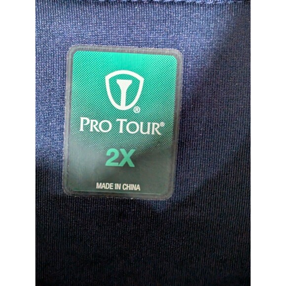 Pro Tour Pullover 1/4 Zip Blue Men's Long Sleeve Pocket Detail Size 2X - Picture 3 of 10